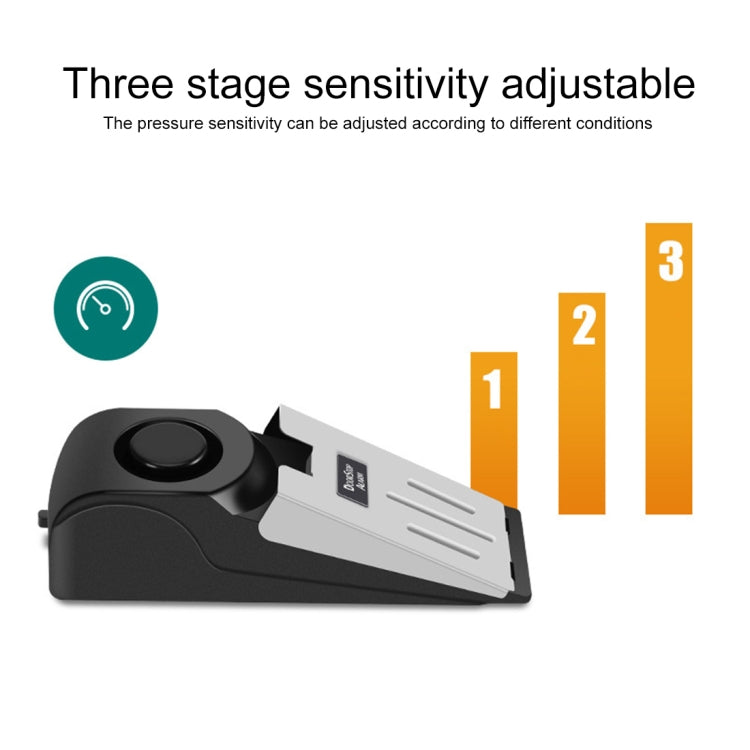 120dB Wedge Shape Door Stop Alarm Home Security Thief Prevention Device, Wedge Shape 120dB Wedge Shape Door Stop Alarm Home Security Thief Prevention Device, Wedge Shape